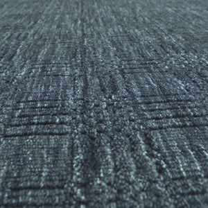 Grass-weave Blue Wool Rug