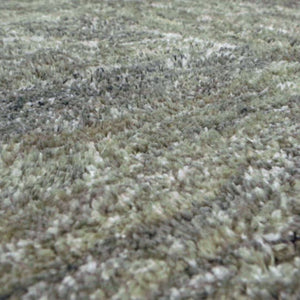 Torino Green Shaggy Rug