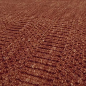 Grass-weave Terracotta Wool Rug