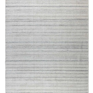 Raja Silver Modern Wool Rug - RugSpot