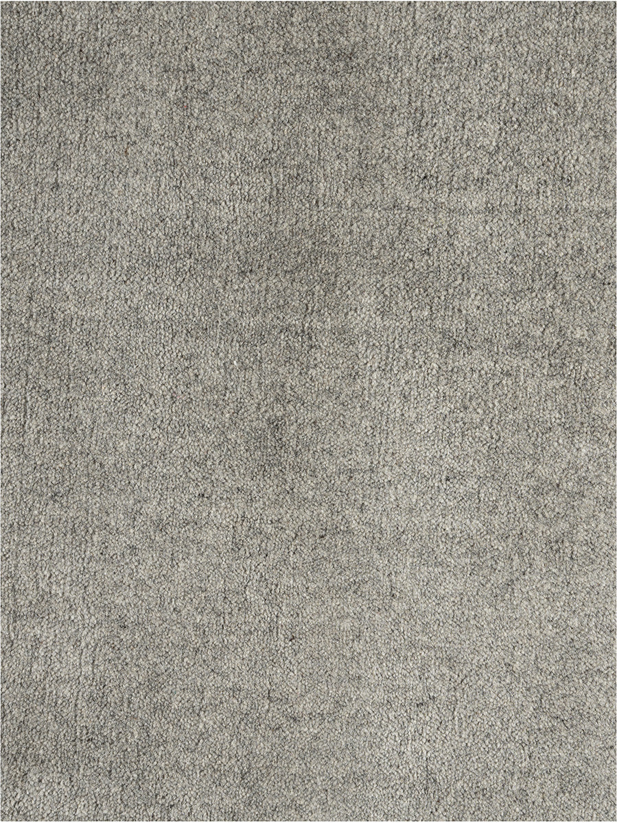 Retro Grey Modern Wool Runner - RugSpot