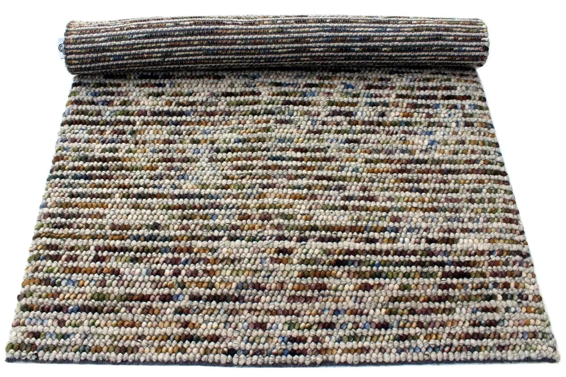 Rosella Green Modern Wool Rug - RugSpot