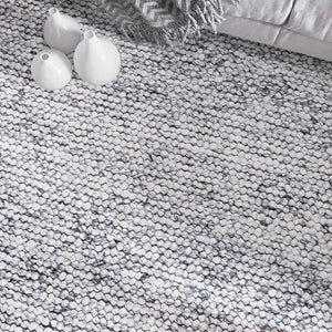 Rosella Grey Modern Wool Rug - RugSpot