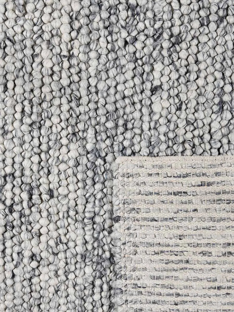 Rosella Grey Modern Wool Rug - RugSpot