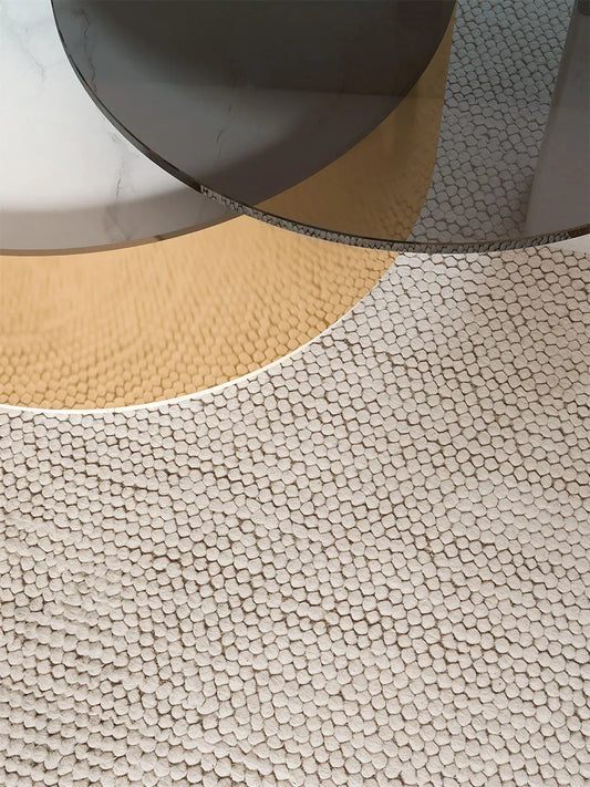 Rosella White Modern Wool Rug - RugSpot