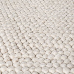 Rosella White Modern Wool Rug - RugSpot