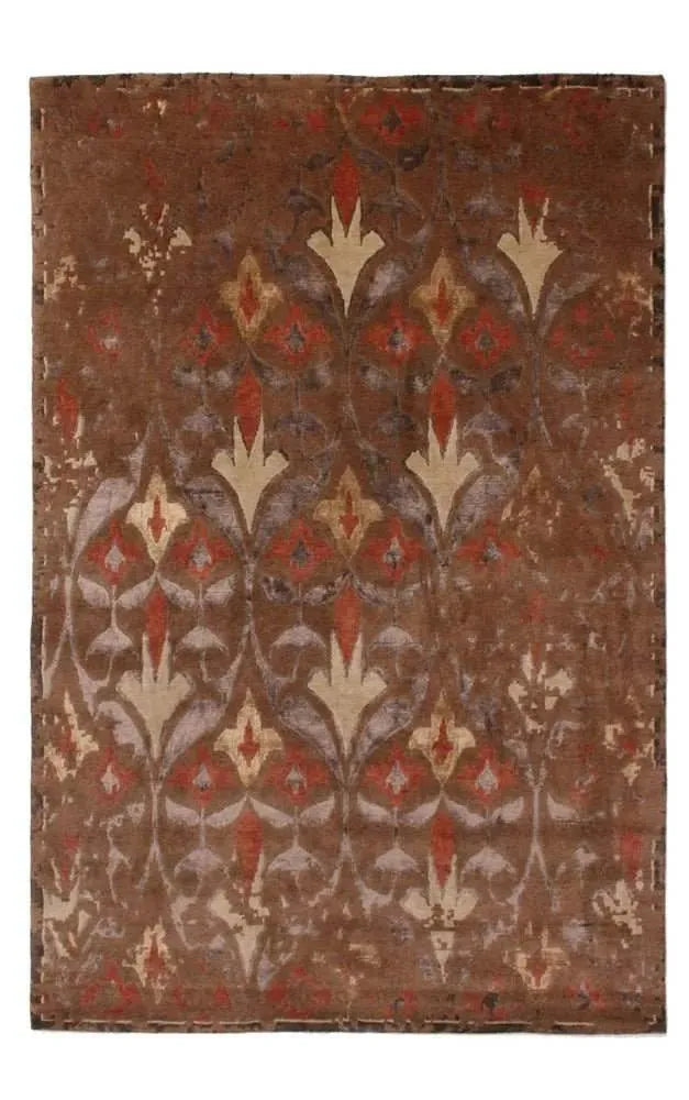 Rubikat 815 Brown Modern Wool Rug - RugSpot