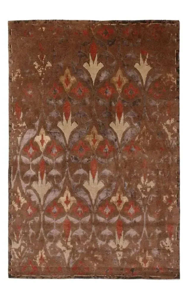 Rubikat 815 Brown Modern Wool Rug - RugSpot