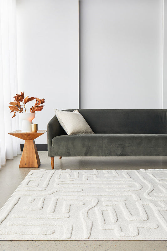 Serenade Arlo White Rug - RugSpot