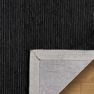 Shire Black Modern Wool Rug - RugSpot