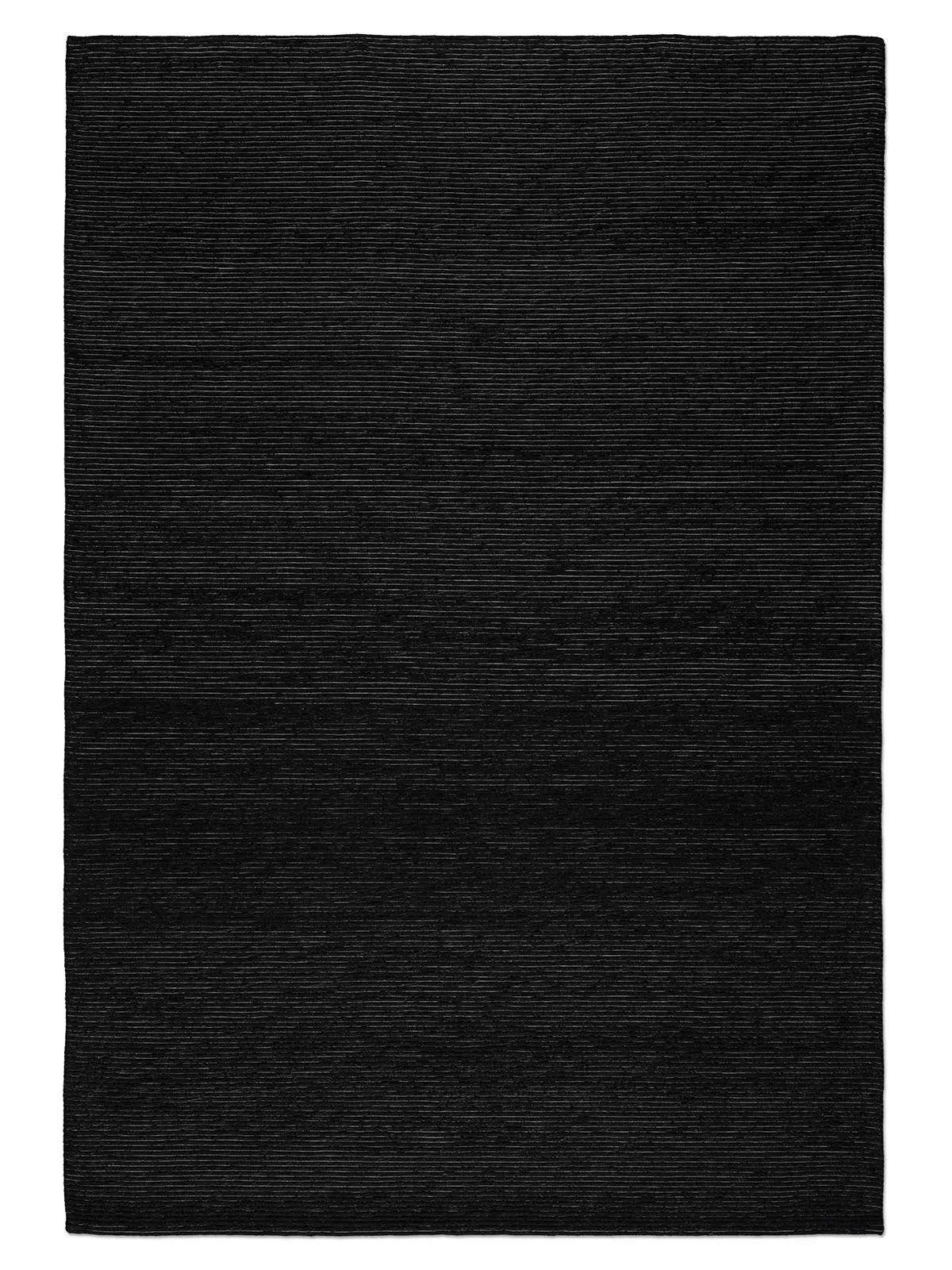 Shire Black Modern Wool Rug - RugSpot