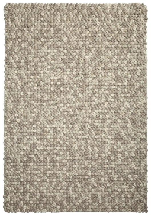 Sleeping Loops Latte Modern Wool Rug - RugSpot