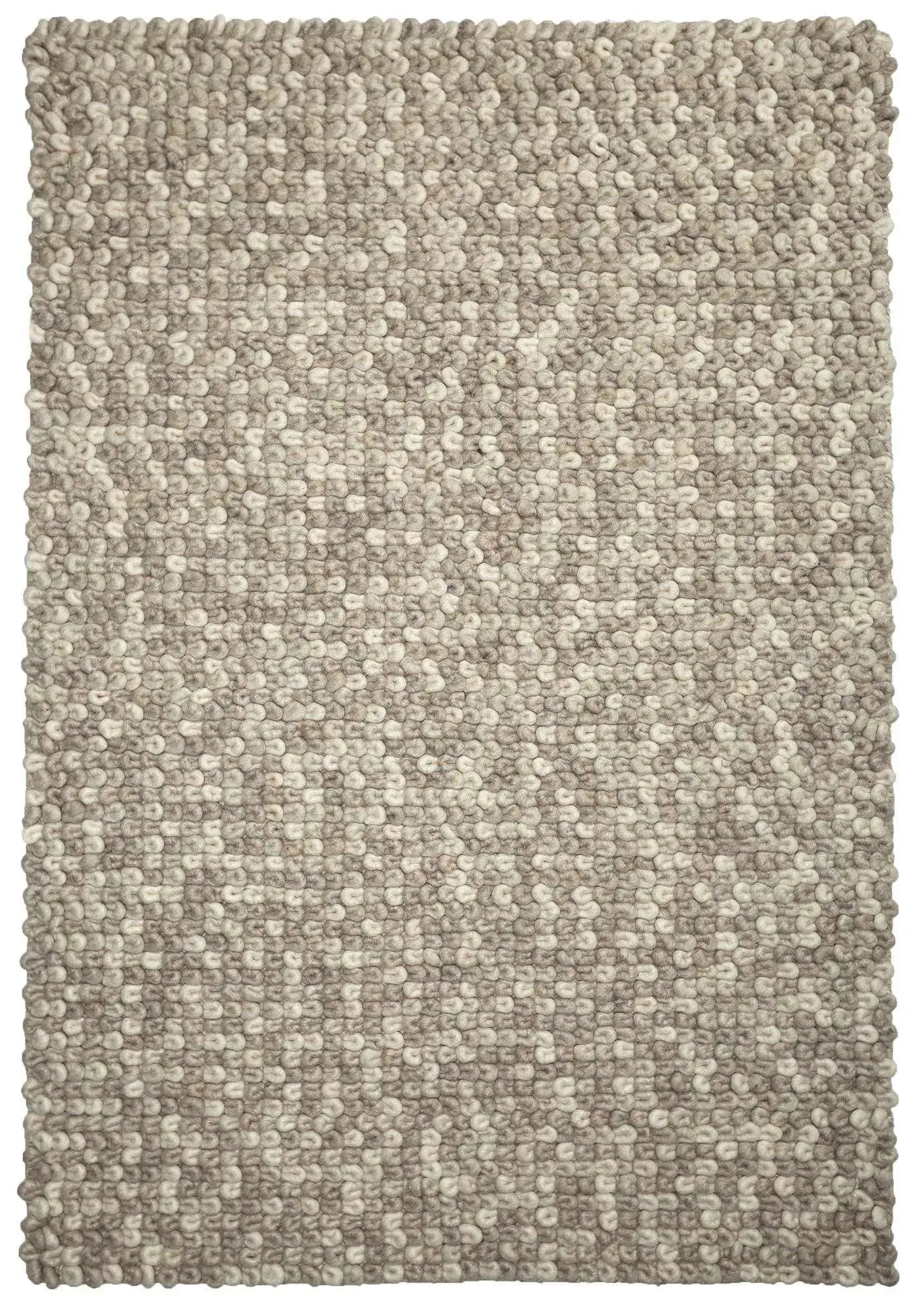 Sleeping Loops Latte Modern Wool Rug - RugSpot