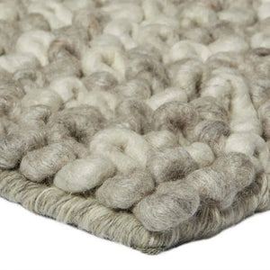 Sleeping Loops Latte Modern Wool Rug - RugSpot