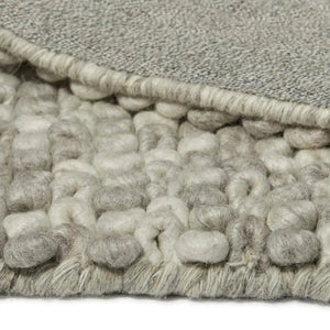 Sleeping Loops Latte Modern Wool Rug - RugSpot