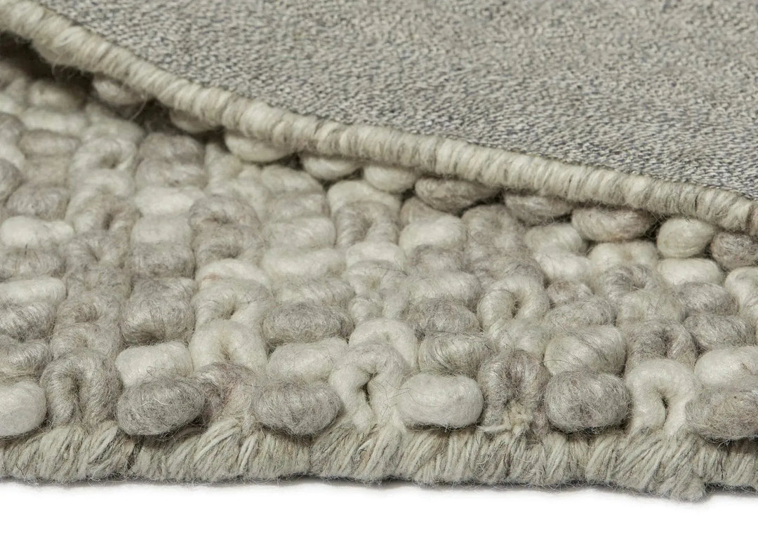 Sleeping Loops Latte Modern Wool Rug - RugSpot