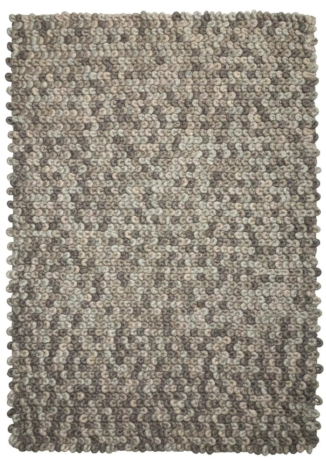 Sleeping Loops Stone Modern Wool Rug - RugSpot