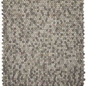 Sleeping Loops Stone Modern Wool Rug - RugSpot