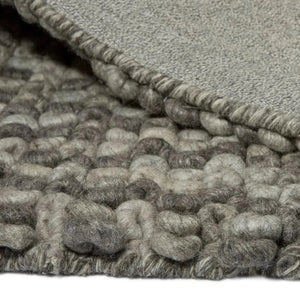 Sleeping Loops Stone Modern Wool Rug - RugSpot