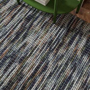 Spike Green and Black Modern Wool Rug - RugSpot