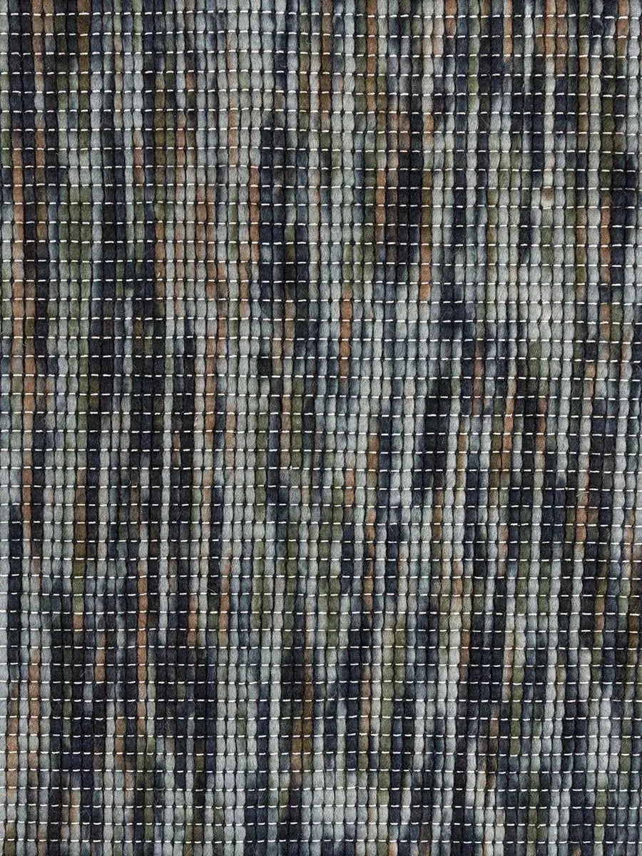 Spike Green and Black Modern Wool Rug - RugSpot