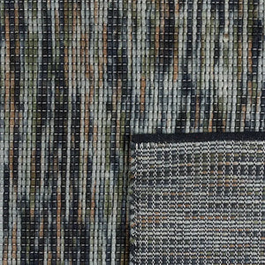 Spike Green and Black Modern Wool Rug - RugSpot