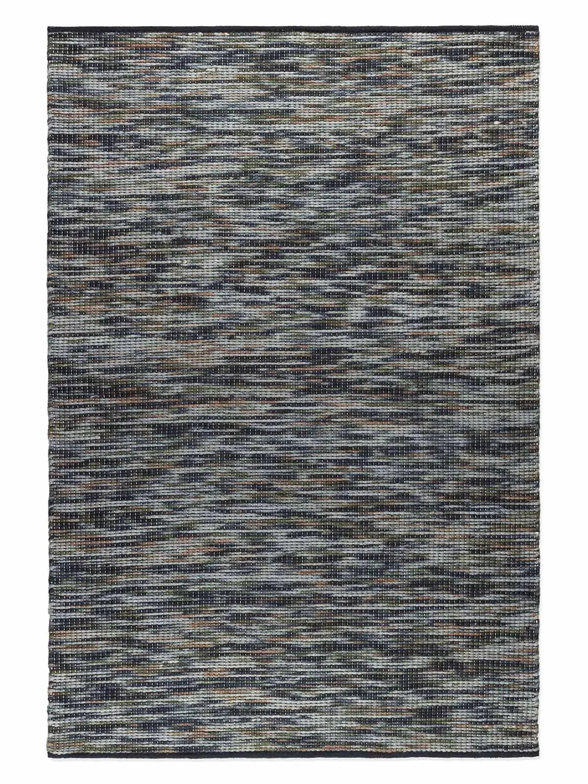 Spike Green and Black Modern Wool Rug - RugSpot