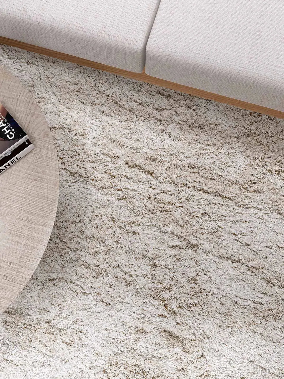 Timeless Sand Shaggy Rug - RugSpot