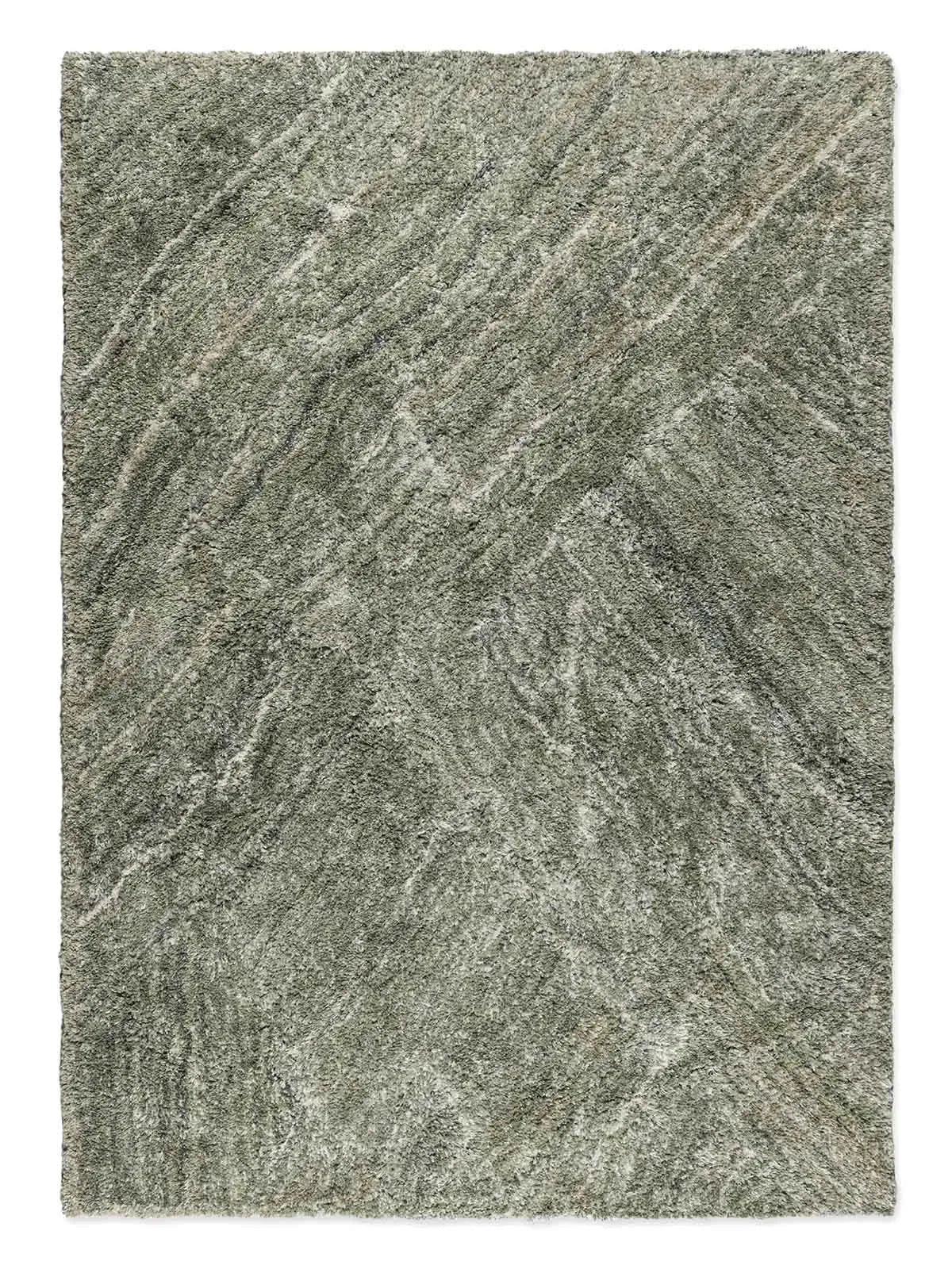 Torino Green Shaggy Rug - RugSpot