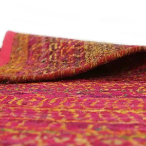 Versa 669 Rust Modern Silk Rug - RugSpot