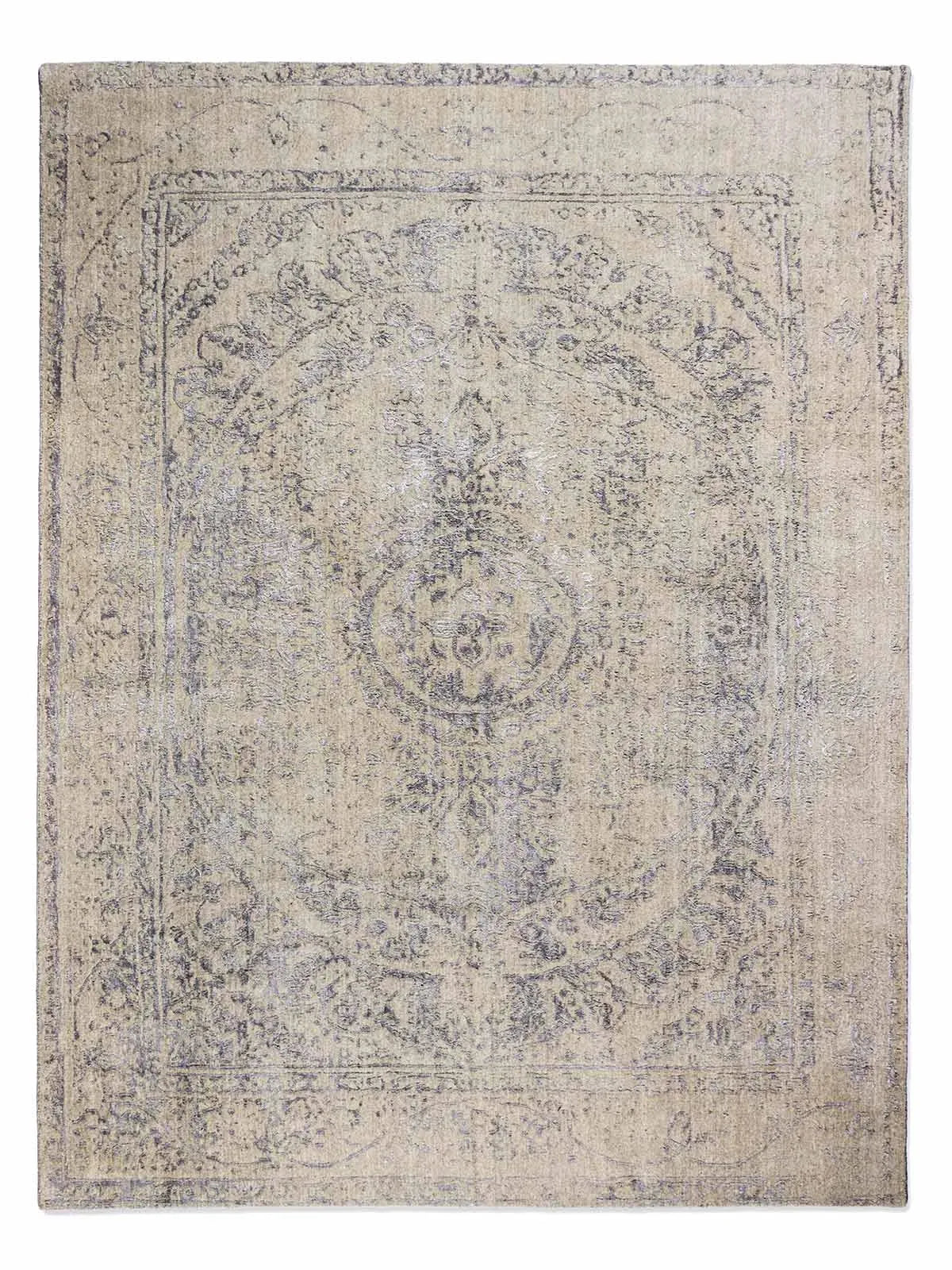 Vienna 46 Beige Transitional Wool Rug - RugSpot