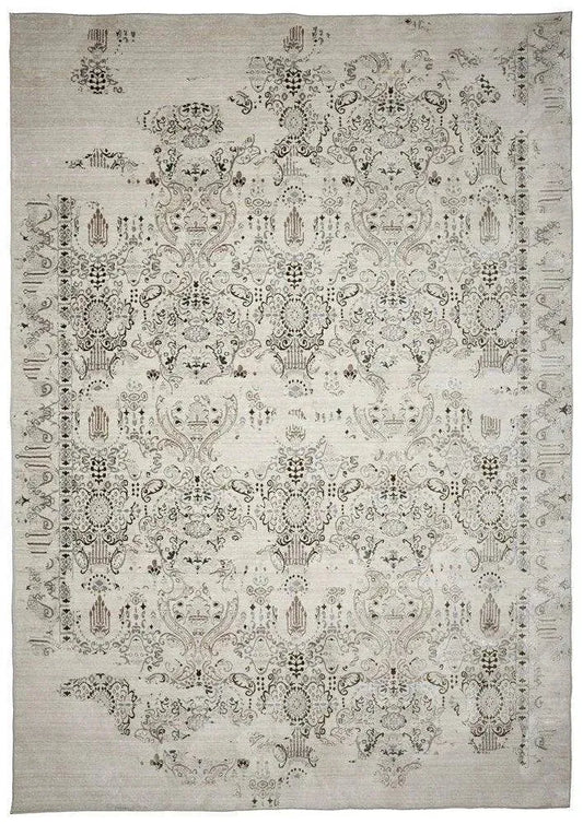 Vintage 586 Silver Modern Rug - RugSpot