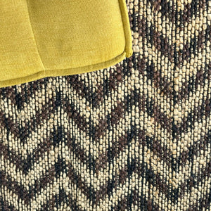 Waves Brown Jute Rug - RugSpot