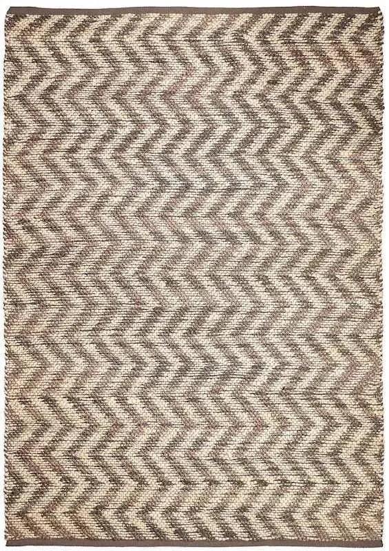 Waves Brown Jute Rug - RugSpot