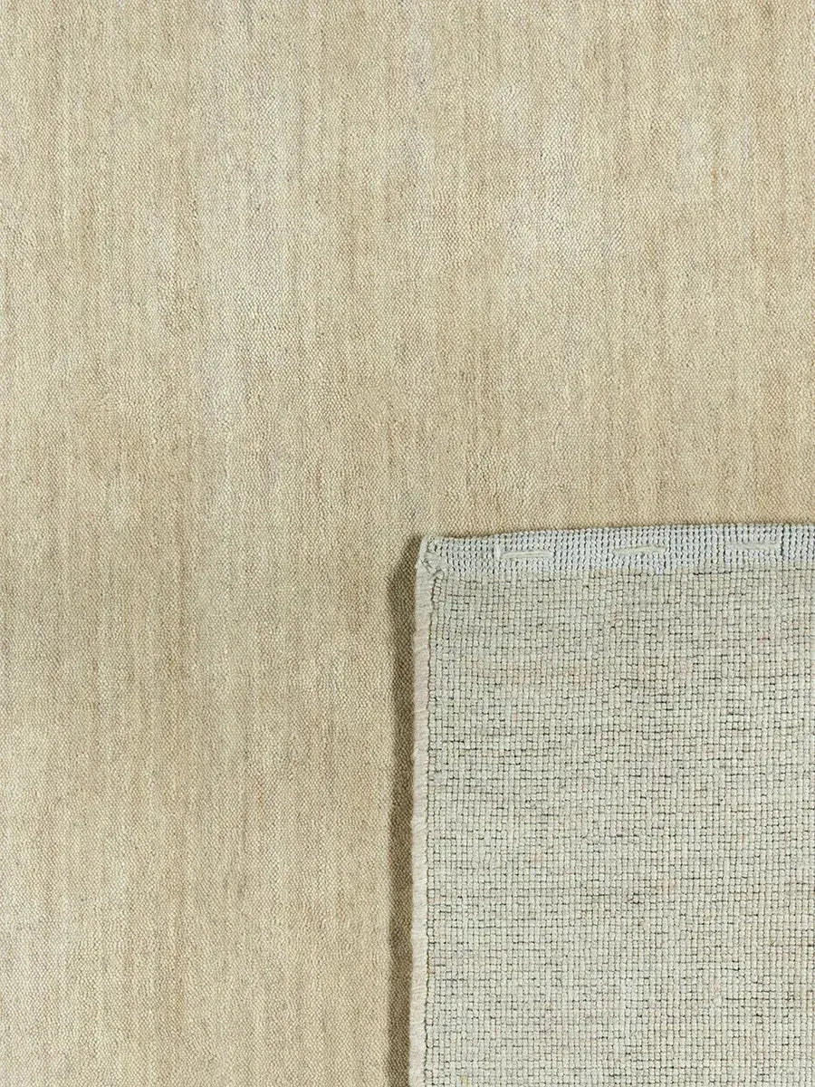 Zen Oat Plain Gabbeh Wool Rug - RugSpot