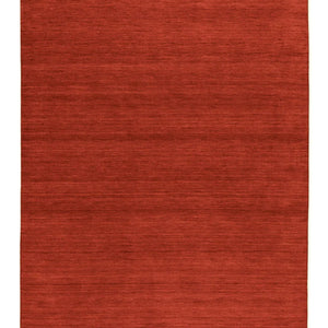 Zen Red Plain Gabbeh Wool Rug - RugSpot