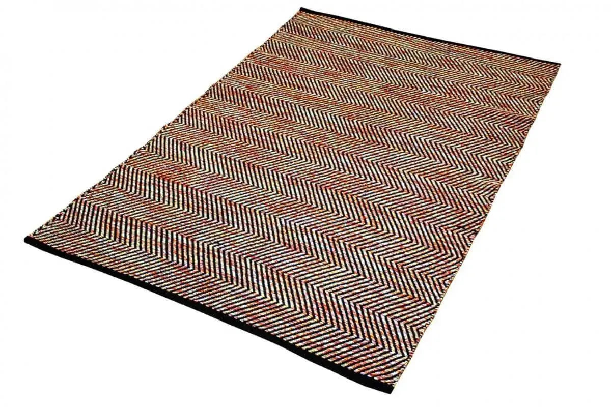 Ziggy Red Modern Cotton Rug - RugSpot