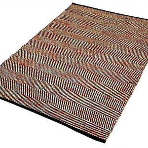 Ziggy Red Modern Cotton Rug - RugSpot