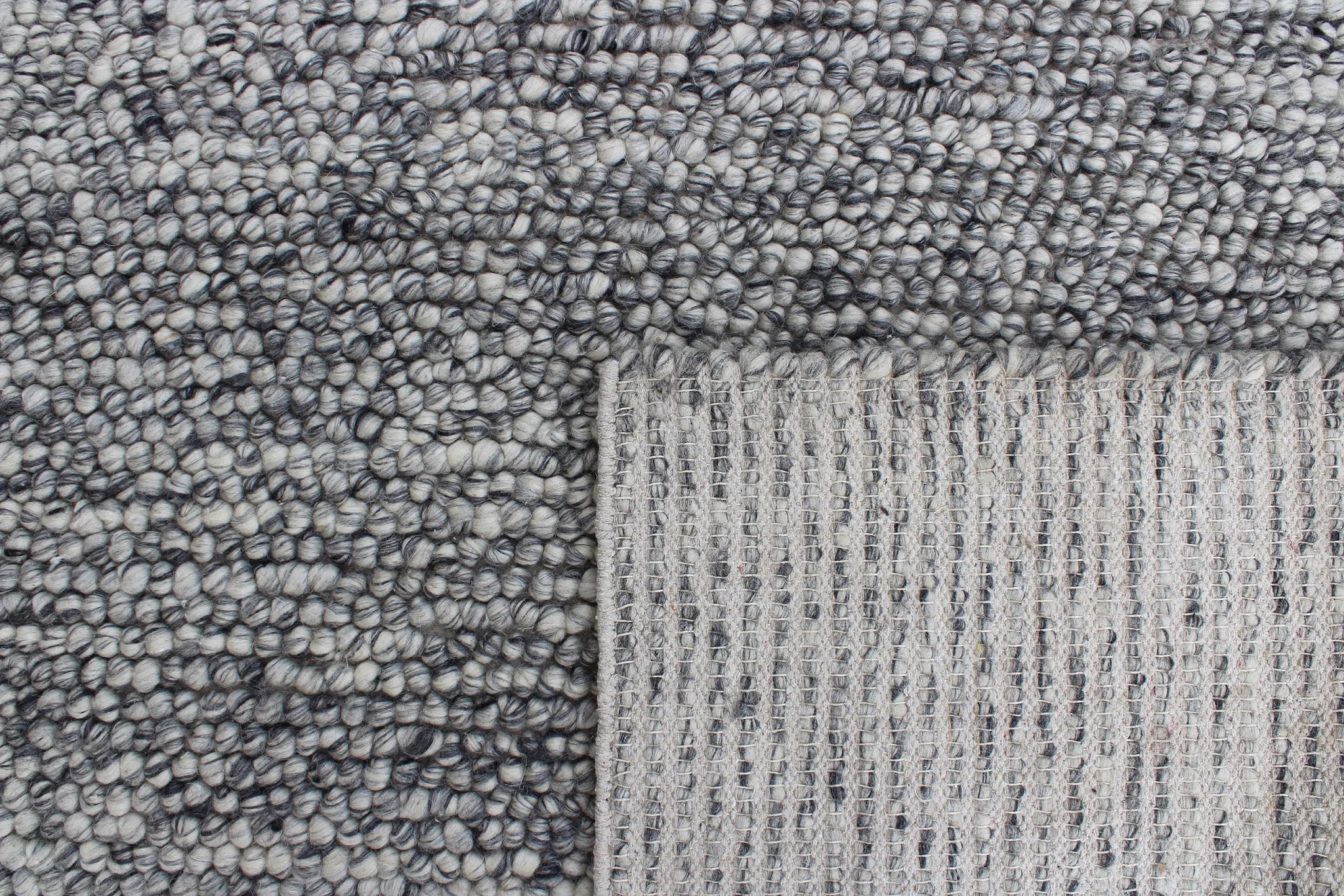 Rosella Grey Modern Wool Rug